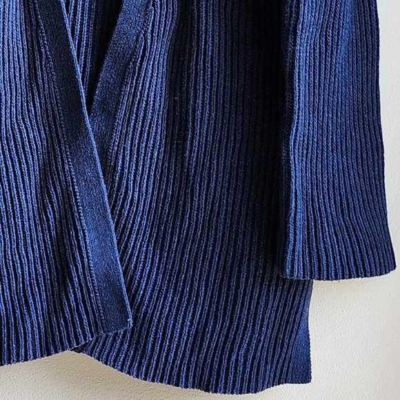 J. Crew Mercantile Navy Ribbed Open Cardigan Size Small - Picture 9 of 16